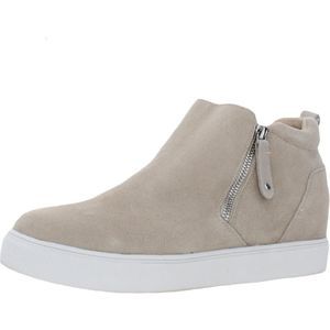 Steve Madden Womens Capable Beige Suede Casual and Fashion Sneakers Shoes Used